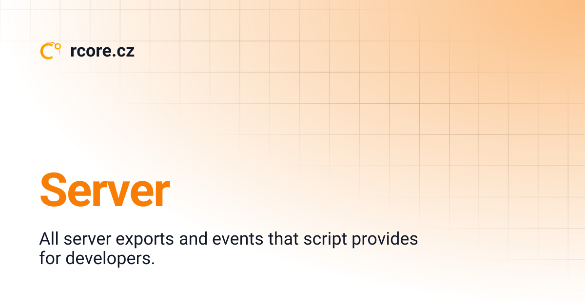 Server | rcore.cz
