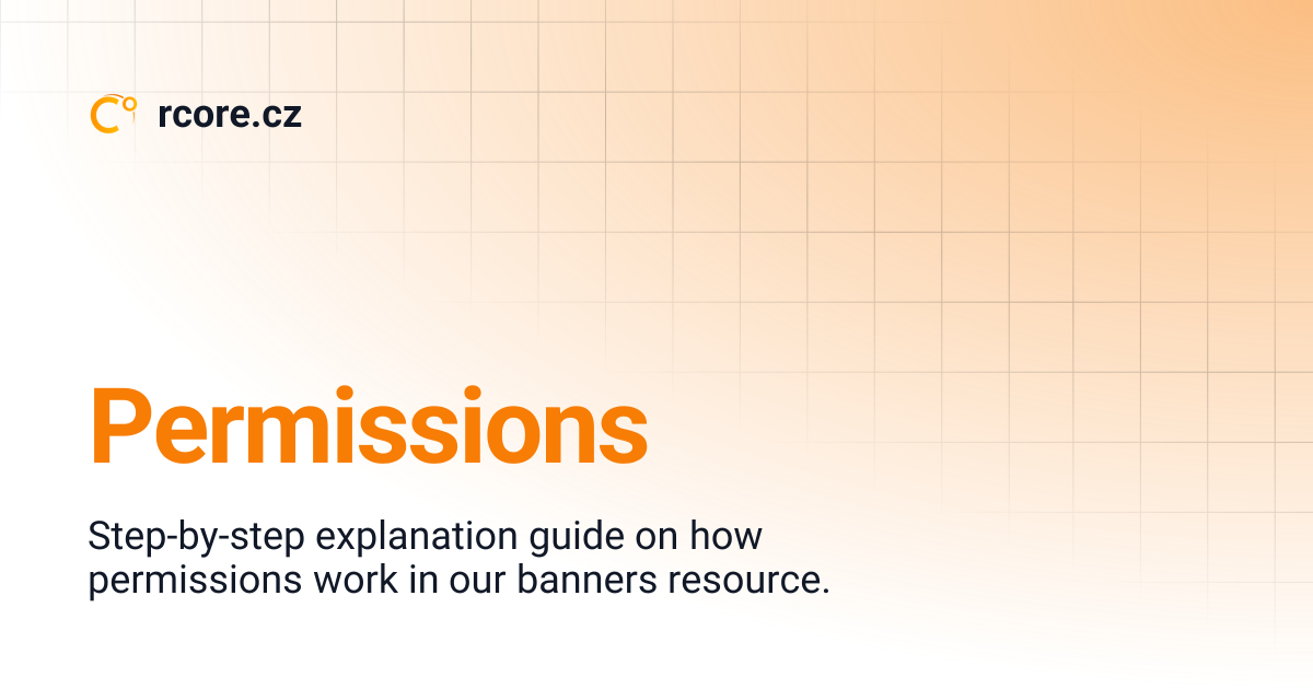 Permissions | rcore.cz
